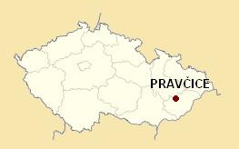 Poloha obce Pravčice